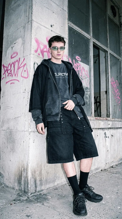 Okulary AFTERSET CORE z czarnymi oprawkami i przezroczystymi szkłami, nowoczesny design, widoczne szczegóły oprawki